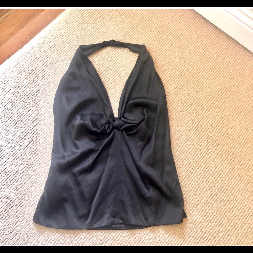 Vintage silk halter top